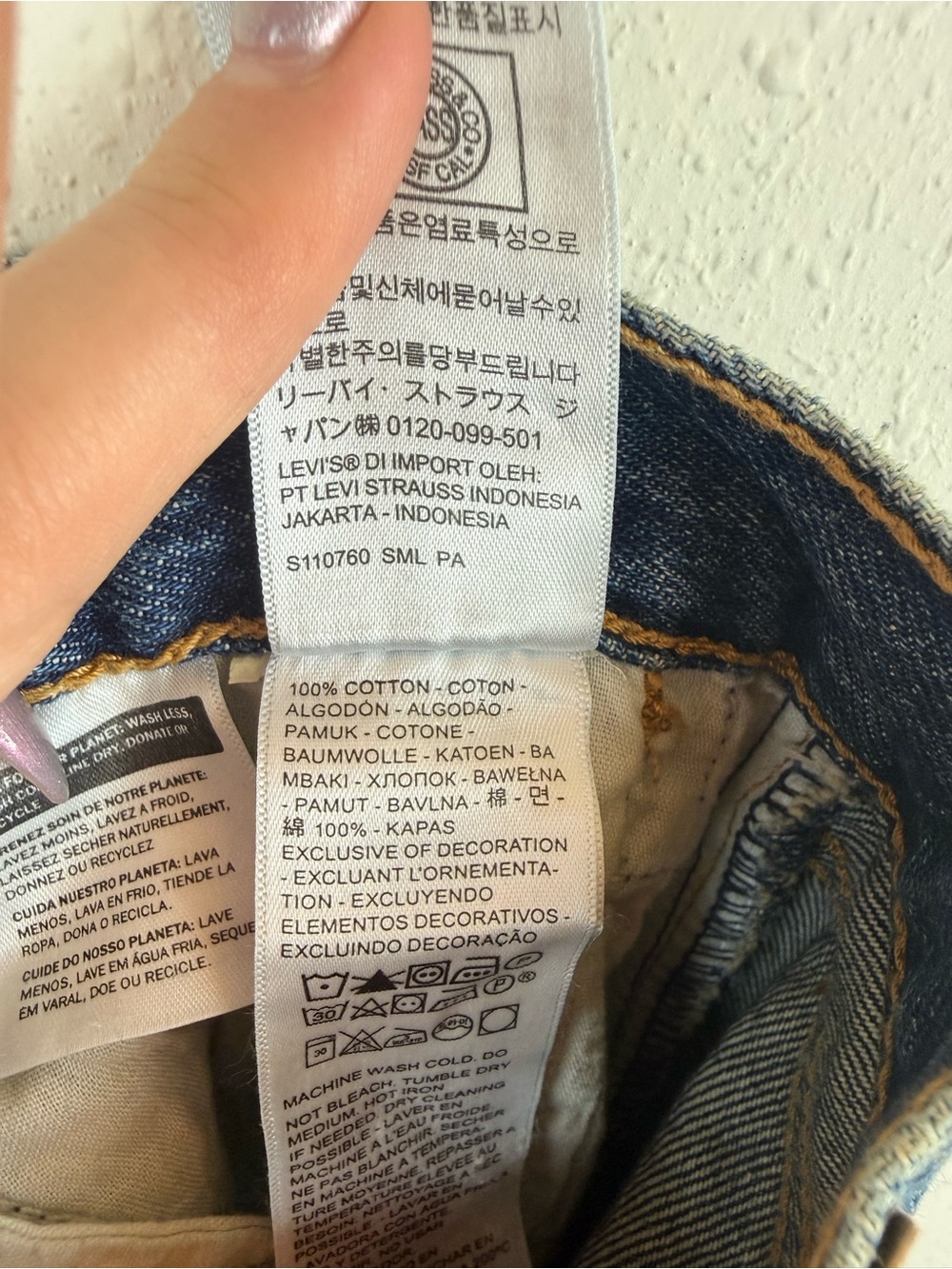 Levi’s ‘94 Baggy Wide Leg Women’s Relaxed Fit Blue Jeans Sz 28 NWT - Picture 11 of 14